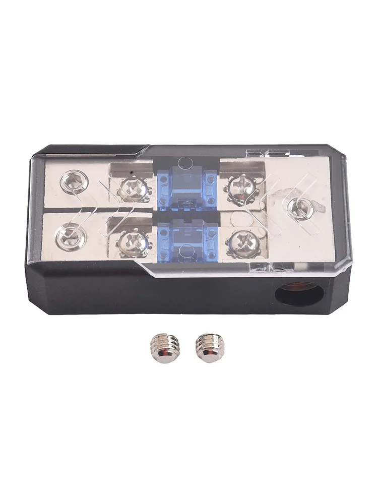Auto 2 Way Holder Box 1 In 2 Out Car Audio Fuse Power Fuse Holder 60A Power Distribution Block Fusebox Car Fuse Automobiles Part