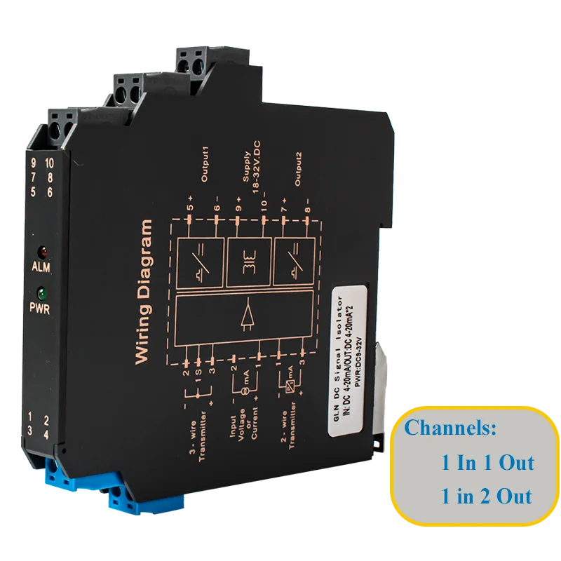 

Ultrathin DC Analog Signal Isolator 1 In 1 Out 0-10V 4-20mA 0-5V Signal Isolation Sensors Current Voltage Transmitter