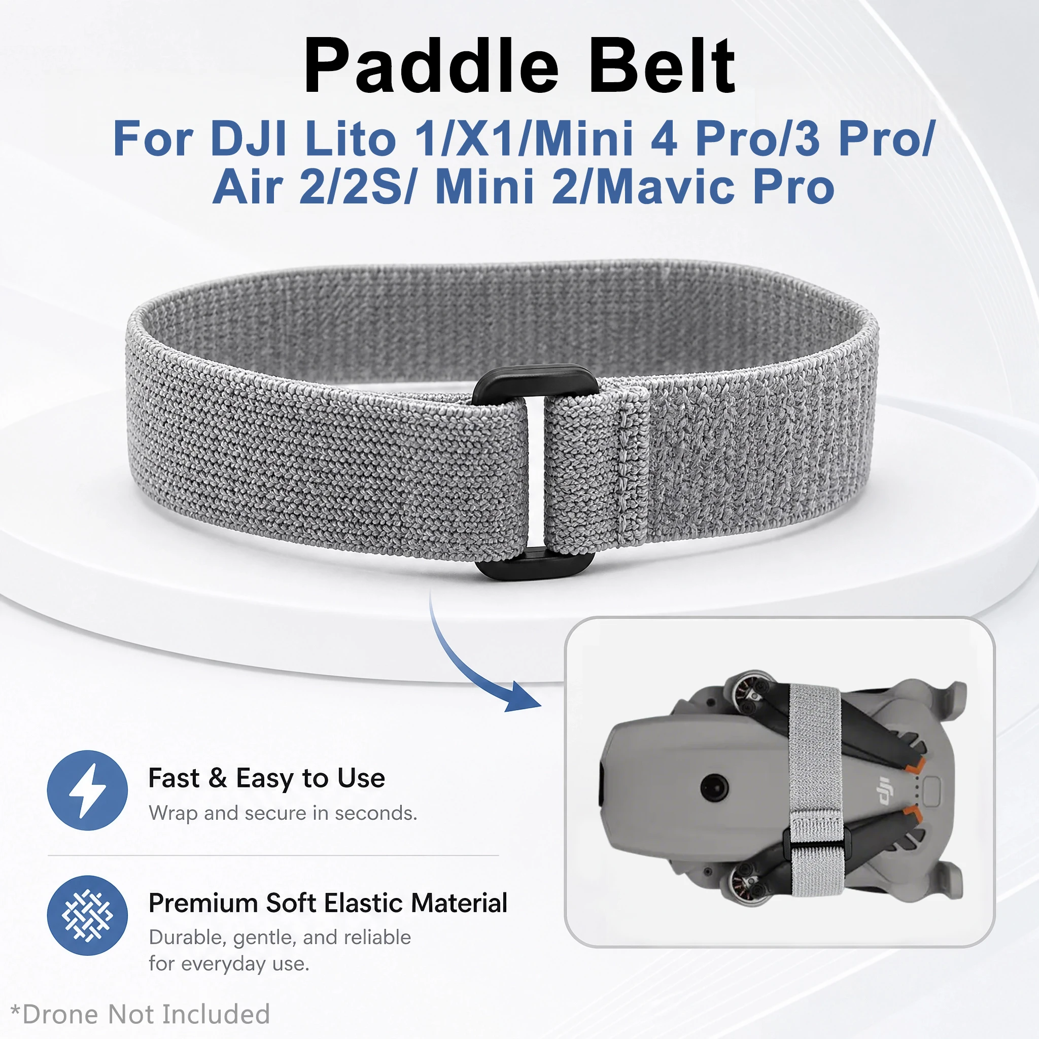 Image of Propeller-Paddelgurt für DJI Lito 1/X1/Mini 5 4 3 Pro/Air 2/2S/Mavic Pro, elastischer Paddelhalter, feste Flügelblätter, Drohnenteile