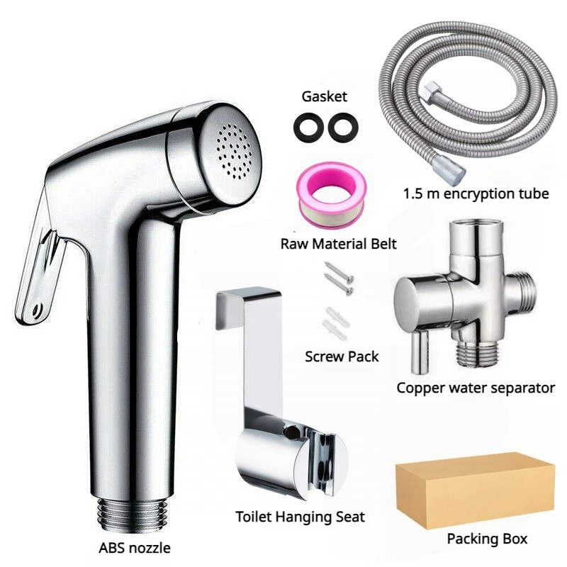 1PCS Body cleaner suit hand-held toilet spray gun toilet cleaning buttocks cleaner flushing toilet nozzle