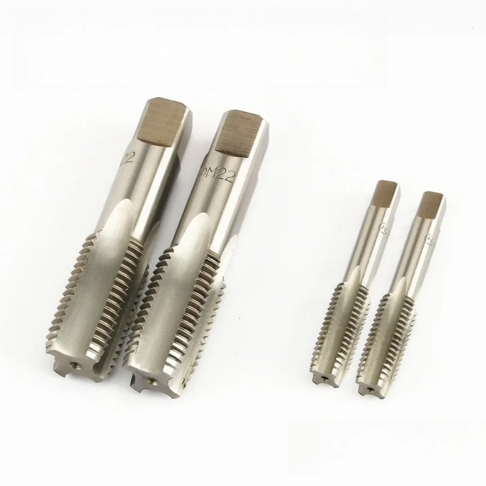 2PCS/Packed Hss Right Hand Tap Drill Hand Tools Screw Thread Metric Plug Taps M2 M3 M4 M5 M6 M8 M10 M12 M16 M20 M22 M24 M27 M30