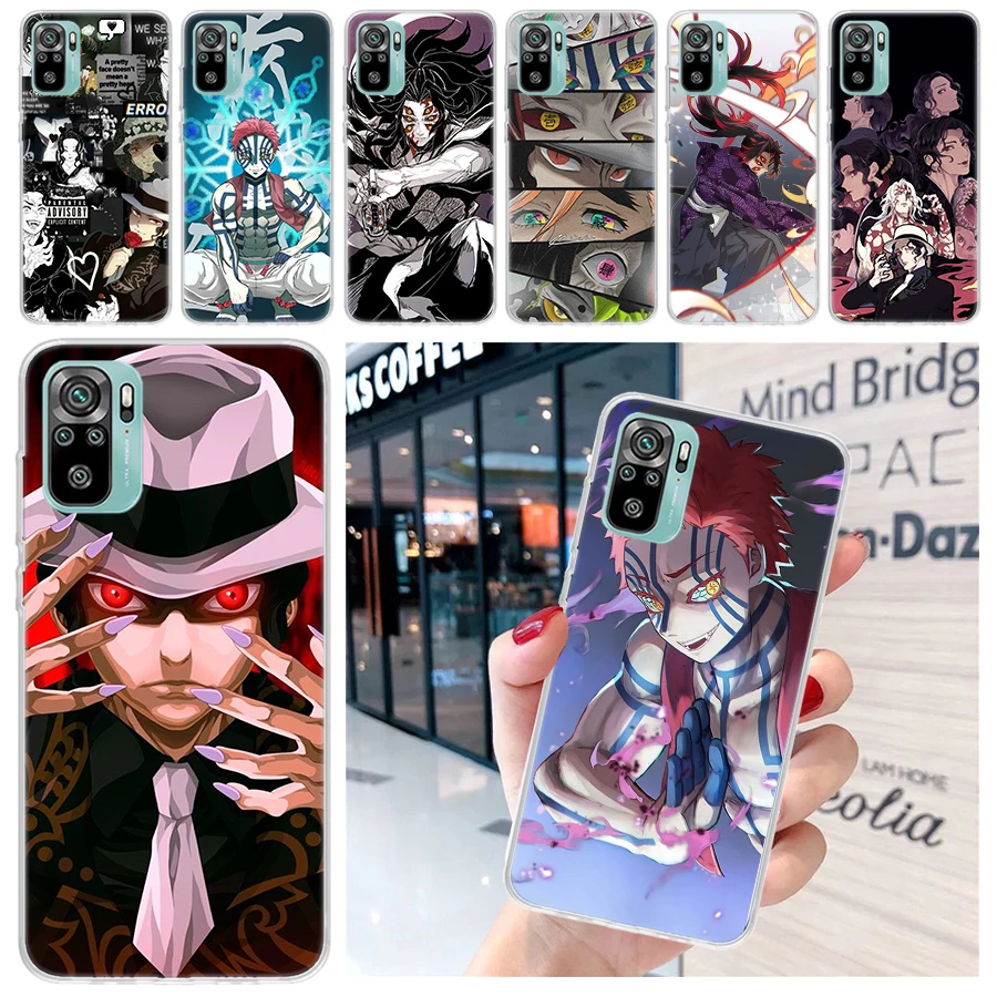 Demon Slayer Kibutsuji Muzan Soft Phone Case for Xiaomi Redmi 12 12C 9 9A 9C 9T 10 10A 10C 8 8A 7 7A 6 6A K70 K60 Pro K40 K20 Co