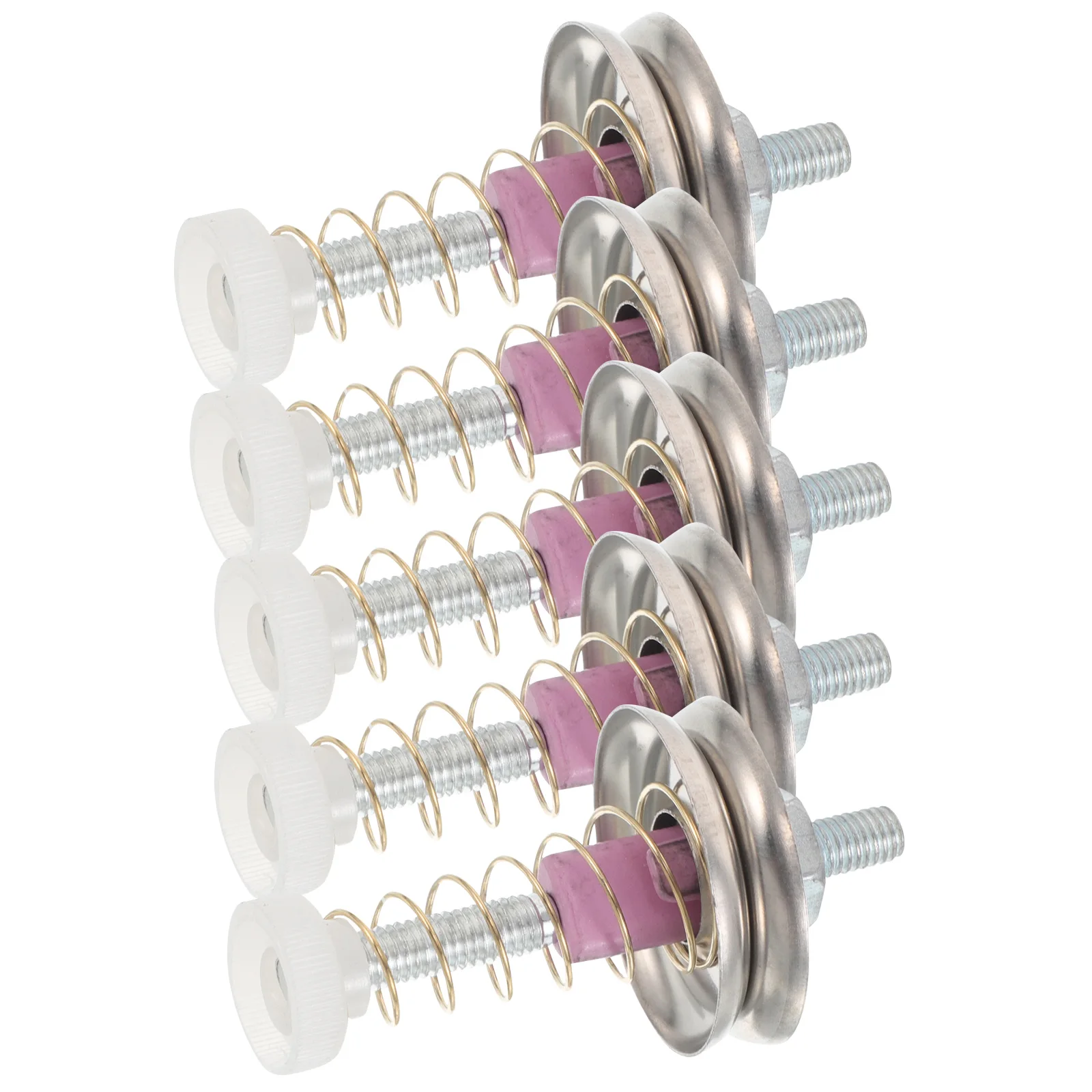 5Pcs Knitting Machine Spring Tensioner Stainless Steel Ceramic Yarn Control for Smooth Weaving Efficient Thread Management