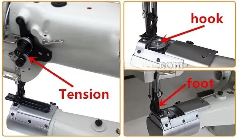 MC 8B Cylinderl Bed Unison Feed Lockstitch Sewing Machine
