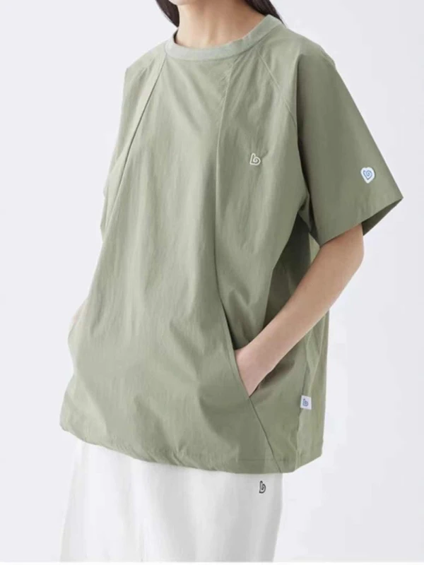 

Футболка Qui Dry ort Sve для занятий спортом на открытом воздухе, однотонная дышащая футболка для пар, летний молодежный топ Faion