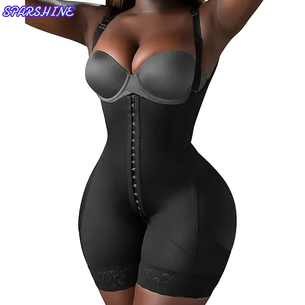 Women's Open Chest High Compression Shapewear Slimming Buttocks Lifting Sleeveless Jumpsuits Tummy Control Underwear Body Shaper