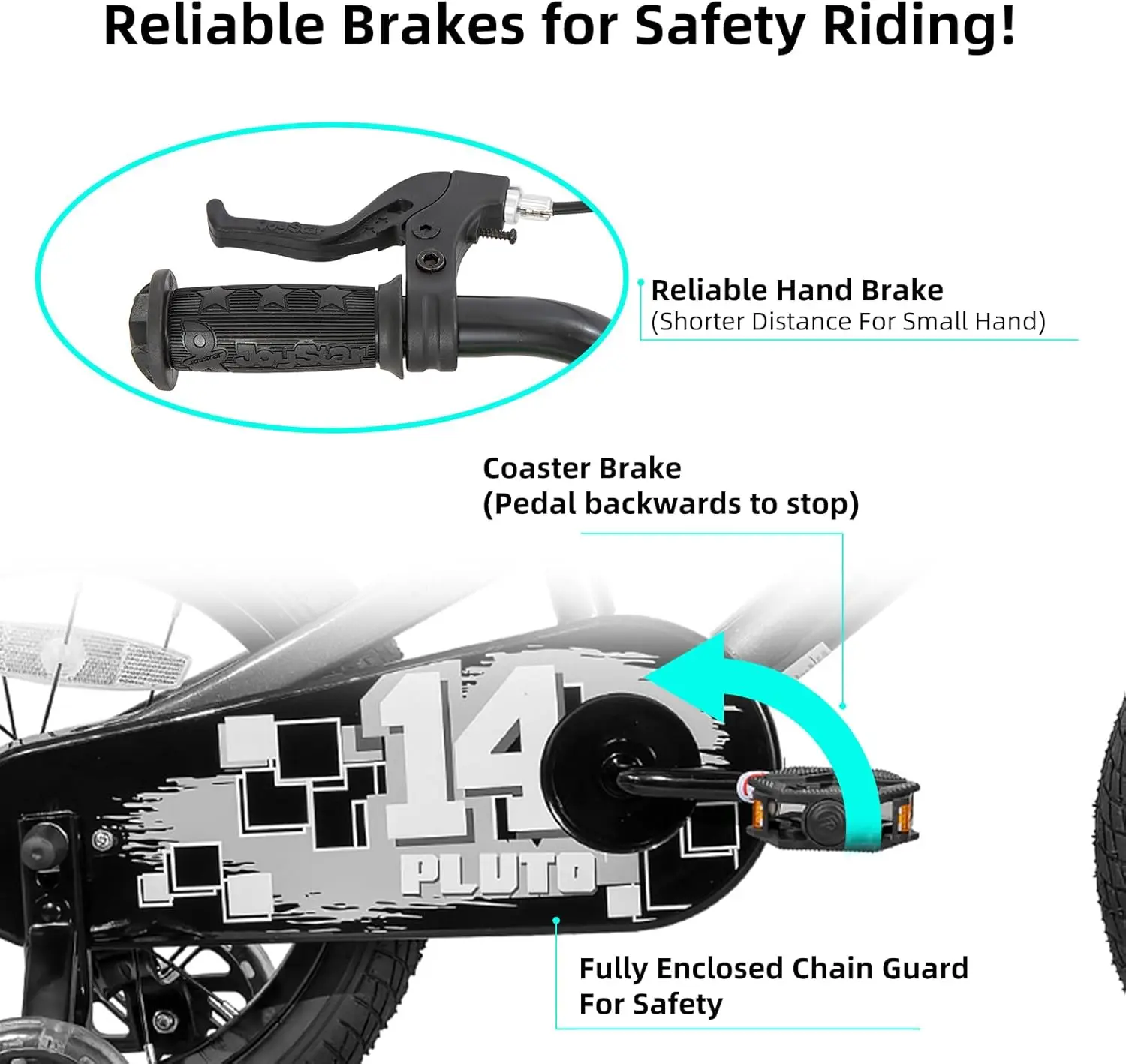 14 Zoll Kinder fahrrad mit leuchtenden Stützrädern, Kinder fahrrad für Jungen Mädchen im Alter von 3-12 Jahren, Kinder fahrräder,