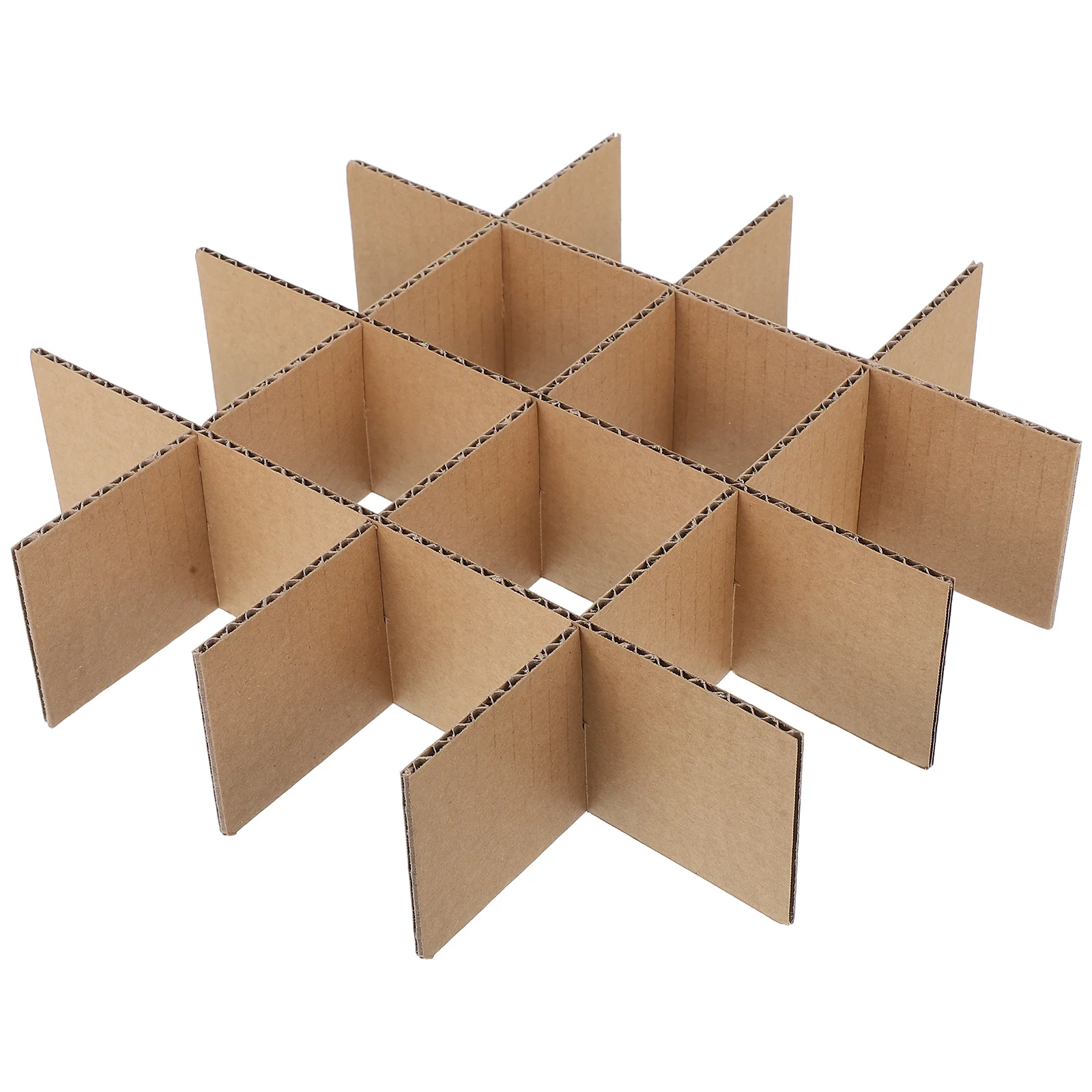 6pcs Cardboard Divider Shipping Box Corner Protectors For Craft Storage Organizer Grid Packaging Box Protector Transport Corner