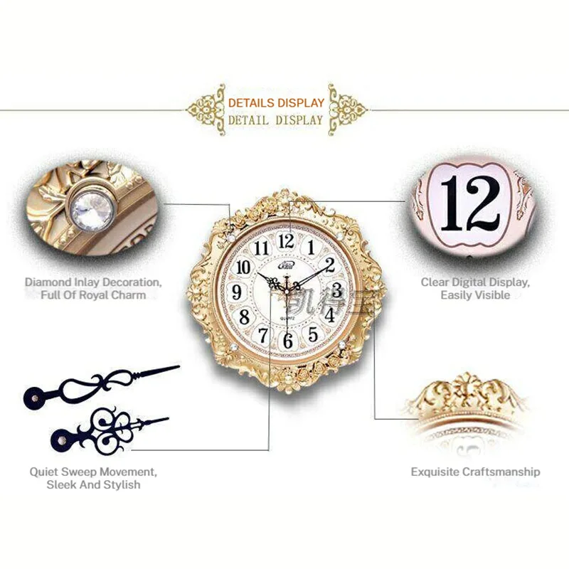 Nordic Living Room Wall Clocks Decoration Retro Quartz Modern Wall Clocks Silent Minimalist Design Home Decor Reloj Pared FYWC view 4