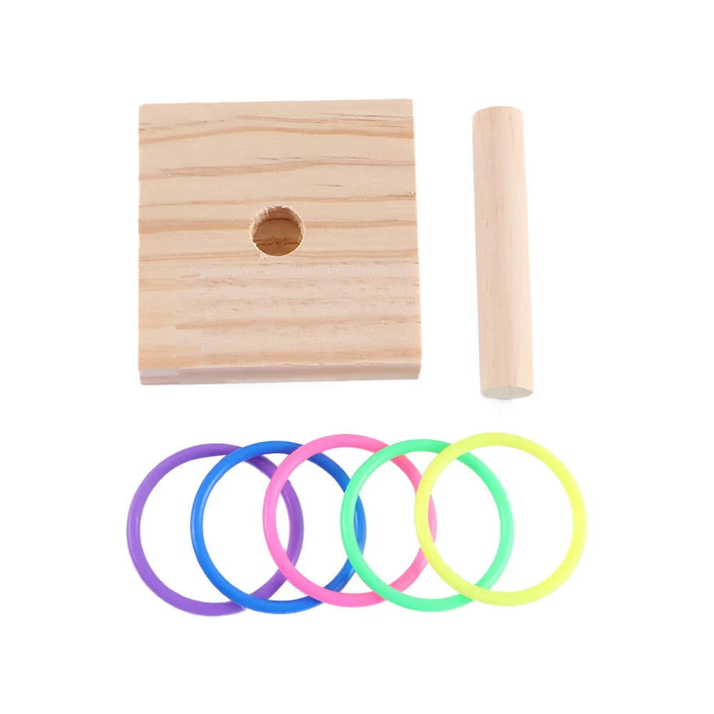 

Pet Supplies Activity IQ Training Foraing Playing Bird Chew Parrots Platform Playground Stacking Color Ring Toys