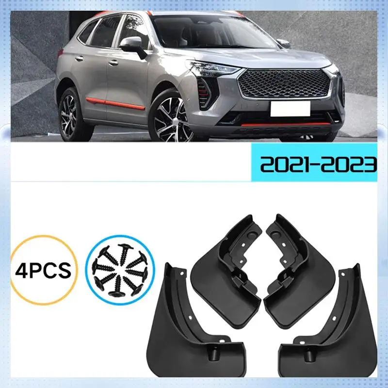 

A51K-Car Flares Splash Guard Cover Mudguards Fender Cover Exterior Mud Flaps For GWM Haval Jolion 2021-2023 Replacement Accessor