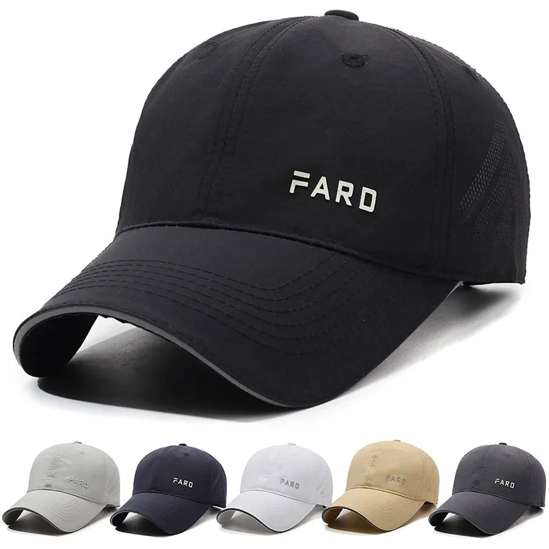 

Summer New Embroidered Letter Baeball Sunhade Fahion Breathable Quick Dry Hat Sport Travel Cap