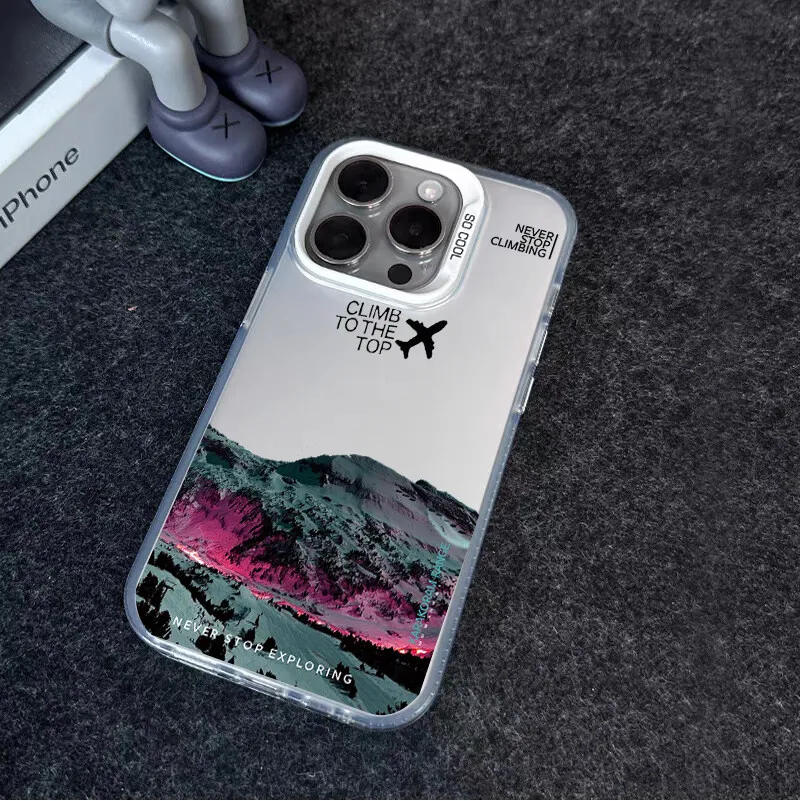 حافظة لهاتف سامسونج جالاكسي S25 S24 S23 S22 S21 S20 Plus Ultra S24FE Note 20 S25 Ultra 5G غطاء جبل الثلج أورورا درع تصفيح