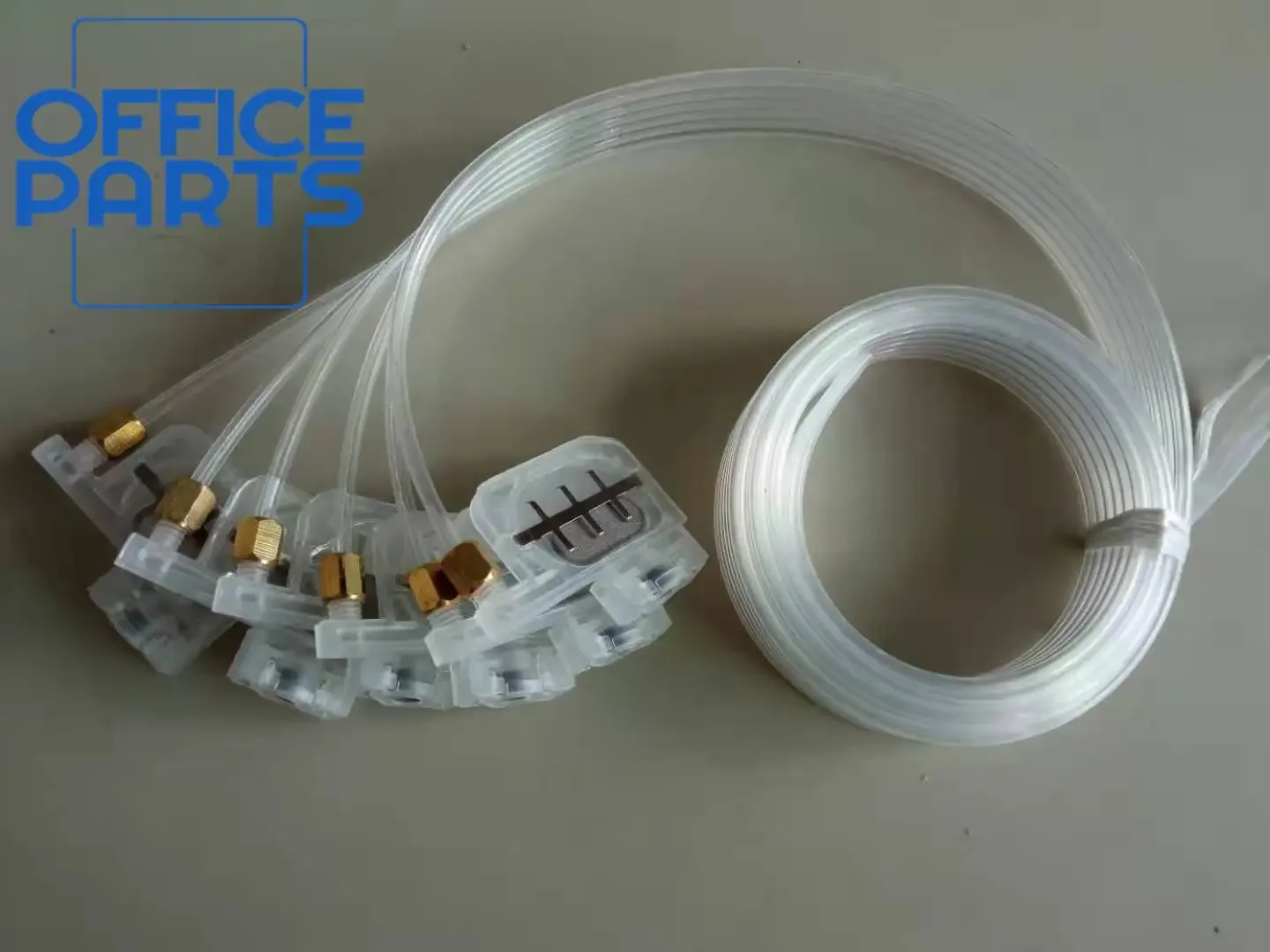 2meter 6 color ink tube hose pipe pipe line with square small UV damper screw nuts oring for For Epson 1390 R330 R290 T50 L800