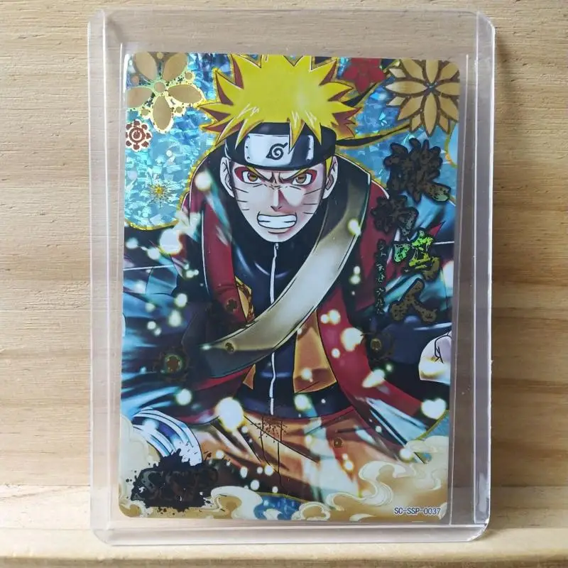 Naruto Rare Sp Series Collection Flash Card Senju Hashirama Sasuke Anime Characters Bronzing Toy Card Children\'s Christmas Gifts