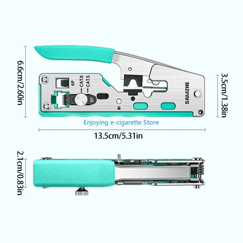Telefon- und Ethernet-Kabel-Crimpzange 8P 6P für Reparaturen Y4QF – Detail 6