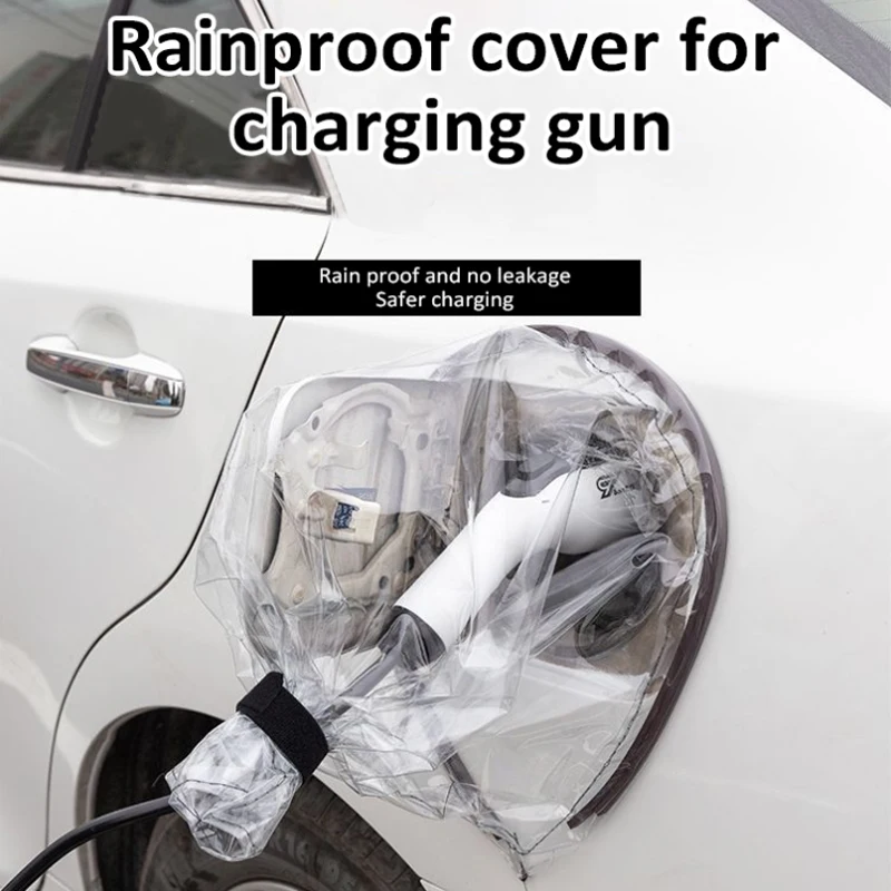 Car Charger Plug Port Magnetic Covers 360° All-round Waterproof Snow Protection Electric Car Charger Protectors Auto Accessories