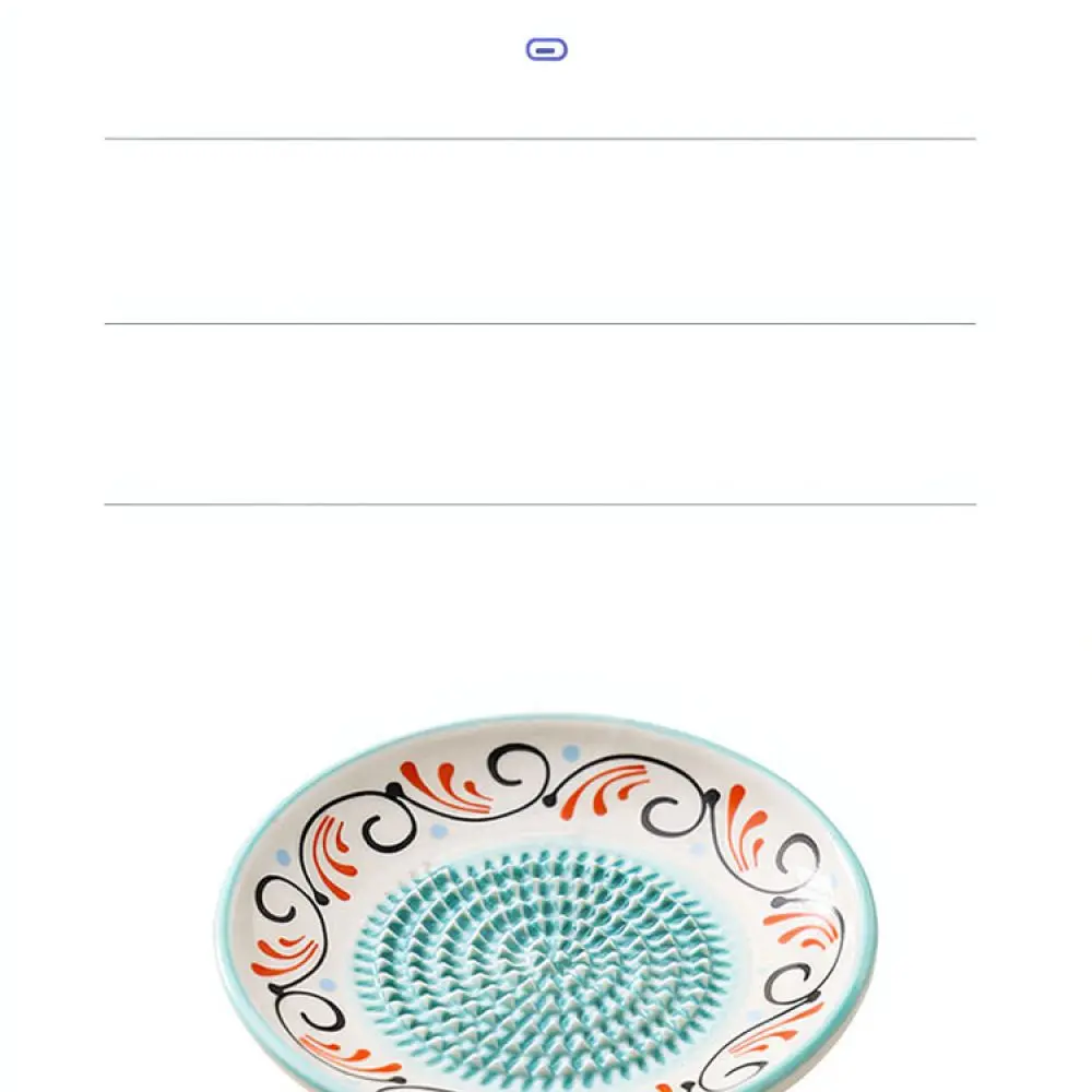 Kitchen Ceramic Garlic Grater Manual Ginger Masher Plate For Vegetable Spice Paste Sauce Making Herb Grinding Accessory