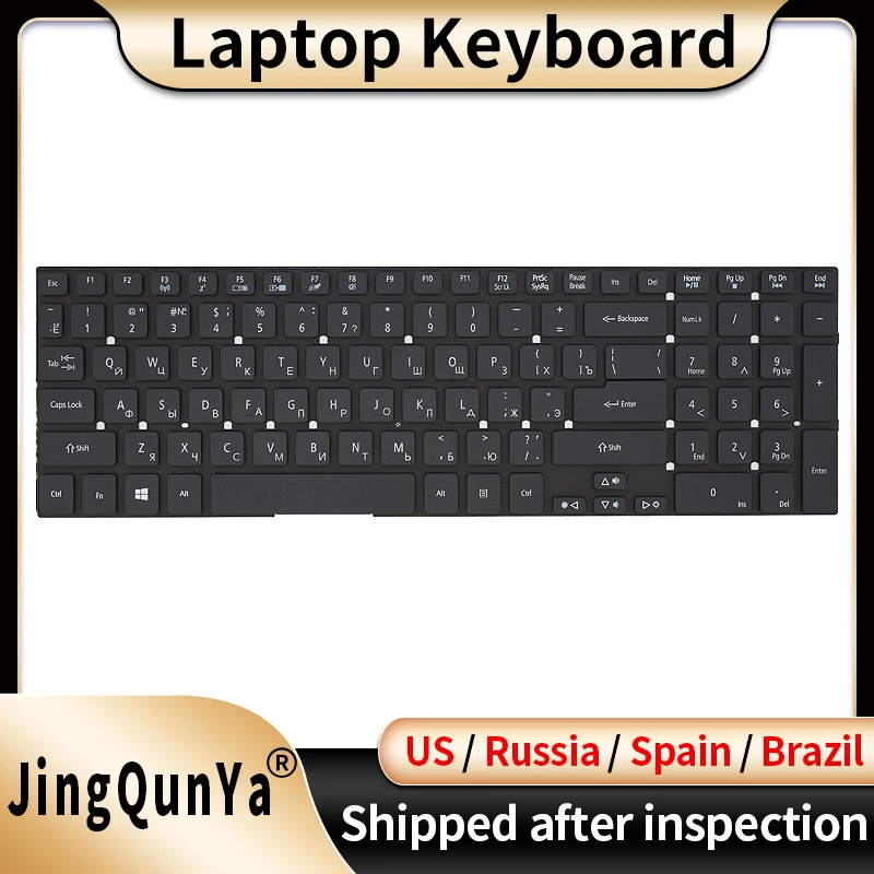 

US/SP/Spanish/RU/Russian/Brazil Laptop Keyboard For ACER Aspire E5-521 E5-521G E5-571 E5-571G E5-571PG E5-511 E5-511 Replacement