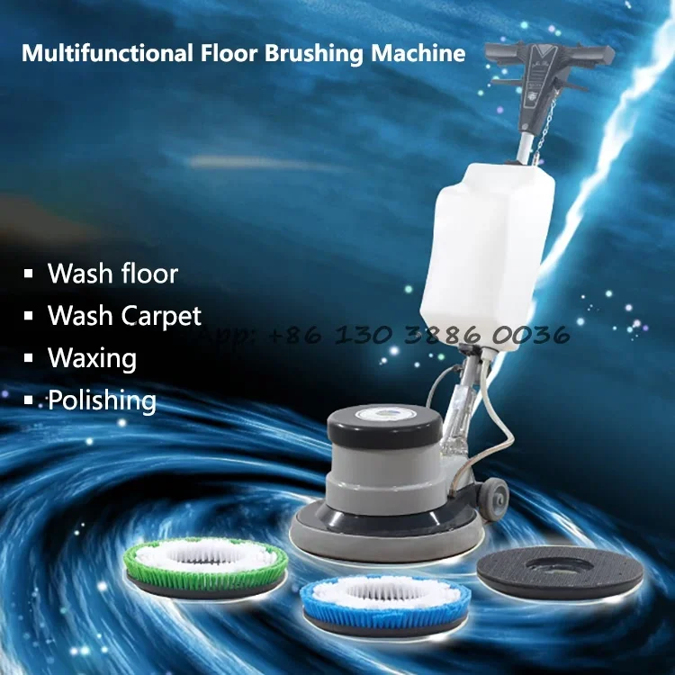 Multifunction High Power Automatic Household Floor Scrubber Carpet Washing Machine for Cleaning Polishing Scrubbing Waxing