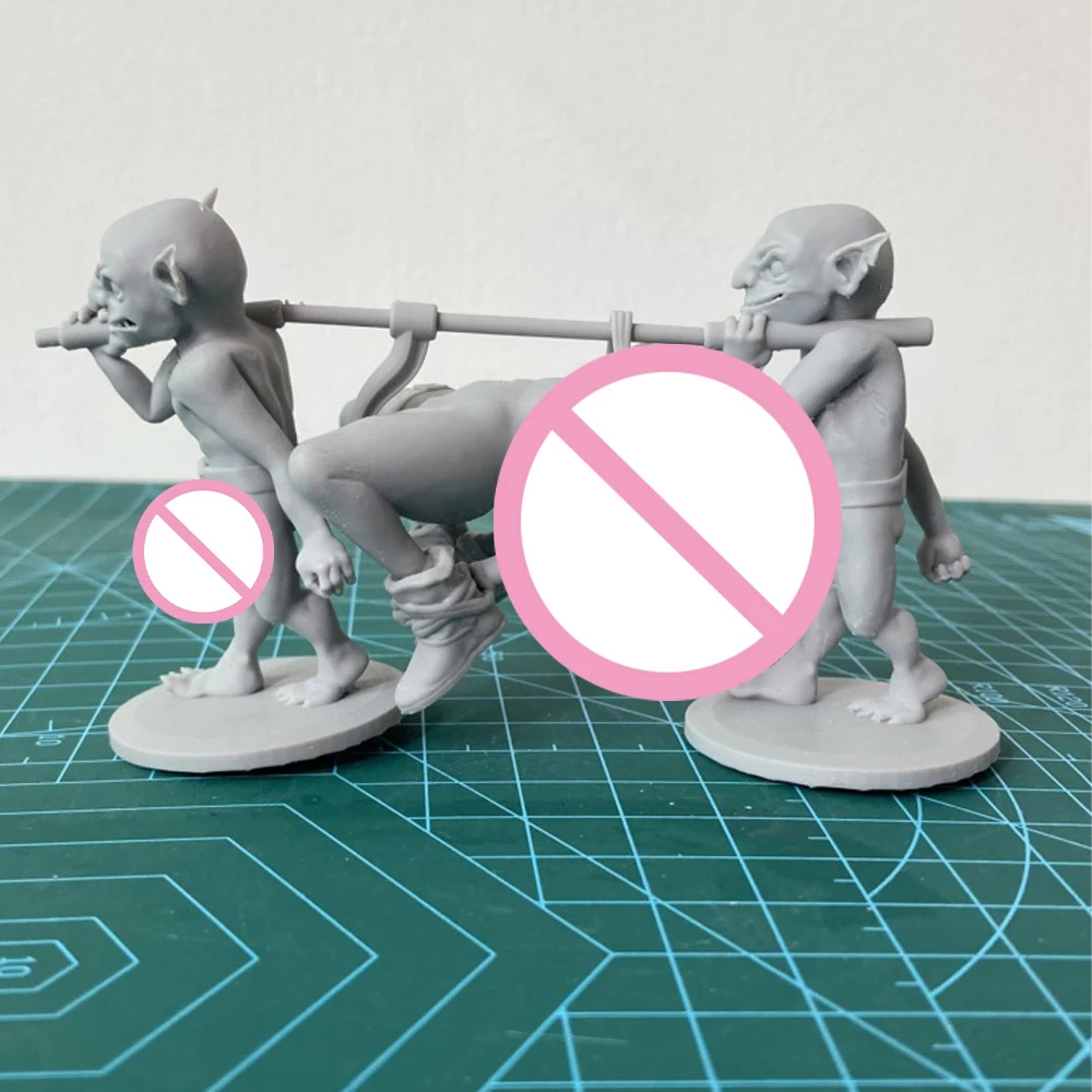 

1/24 Goblin Exterminators Ii Morgen Muffel Resin Figurine Toy Unpainted Gk Doll Unassembled 3d Print Assembly Miniature Toys