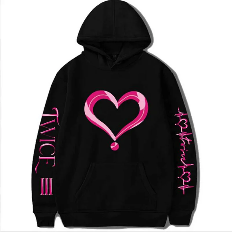 KPOP Twice 4th World Tour Women's Sportswear Sets Casual Tracksuit Two Piece Set Hoodie and Sweatpants Sweat Suit Female Outifit