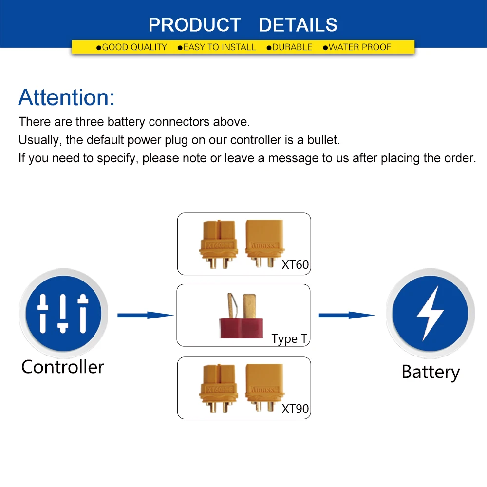 KT Ebike Controller 72V 3000W 50A 18 Mosfet Brushless Electric Bike Controller For Electric Bicycle Motor Conversion Kit Parts