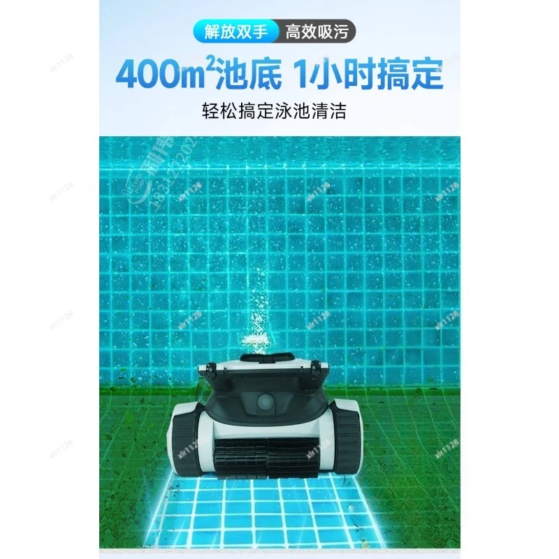 Wireless Underwater Pool Cleaning Robot Portable Automatic Suction Vacuum Cleaner