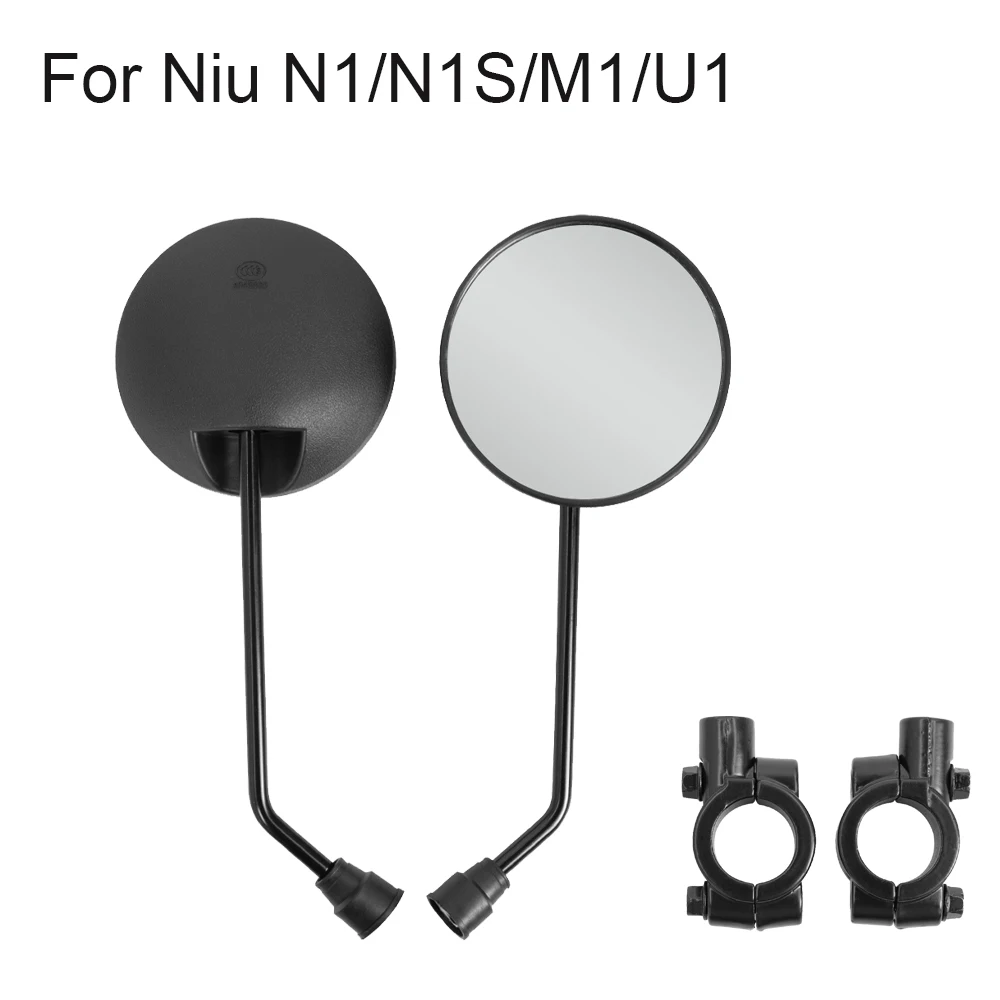 2Pcs/Pair Motorcycle Mirror Scooter for Niu N1/N1S/M1/U1 E-Bike Rearview Mirrors Electromobile Back Side Convex Mirrors