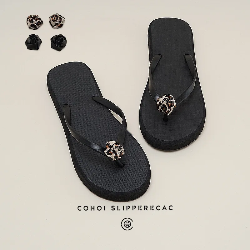 

Women's Summer Casual Solid Colour Lightweight Comfortable Non-slip Bathroom Beach Pool EVA Round Head Flat Bottom Flip-flops
