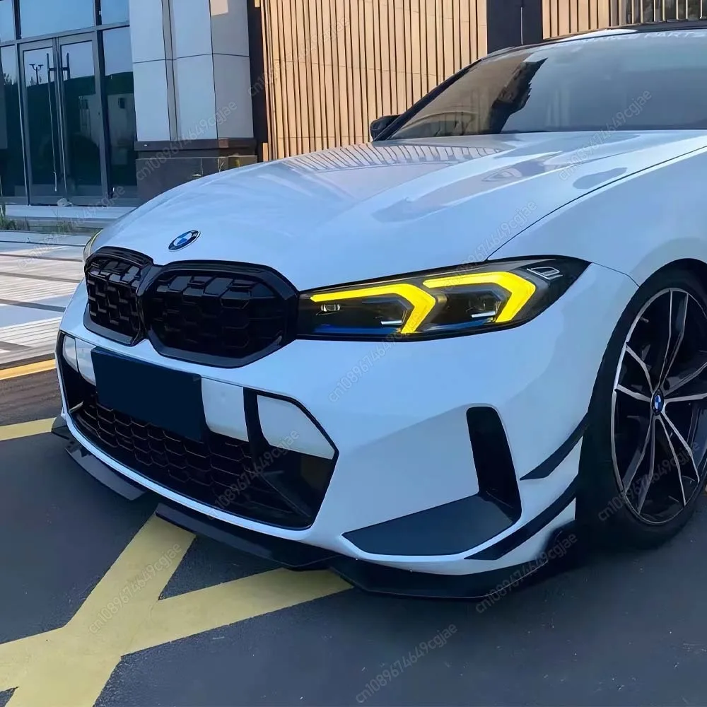 

Передний бампер, разделитель губ, диффузор, спойлер, защита, черный для BMW 3 серии G20 G21 M-Sport 320i 325i 330i 320d M340i LCI 2022-2025+