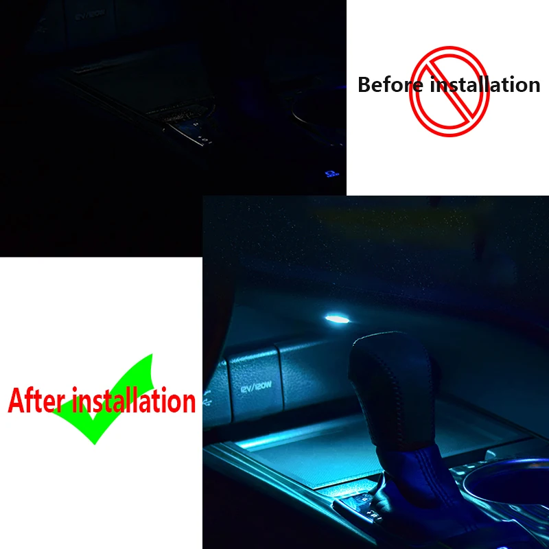 For Toyota Camry 8TH XV70 Refit 2018 2019 2020 2021Central Control Storage Atmosphere Light Storage Box Light  Accessories