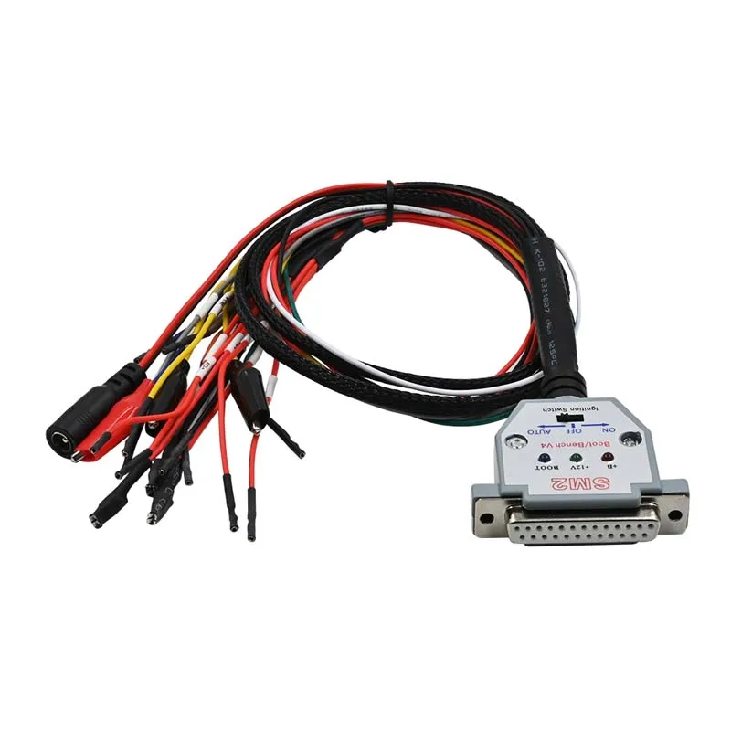 SM2 Pro Bench Cable With 3 LED Lights Switch Boot Bench For SM2 PRO J2534 VCI Read and Write ECU BATT VCC KLINE CAN-L CAN-H