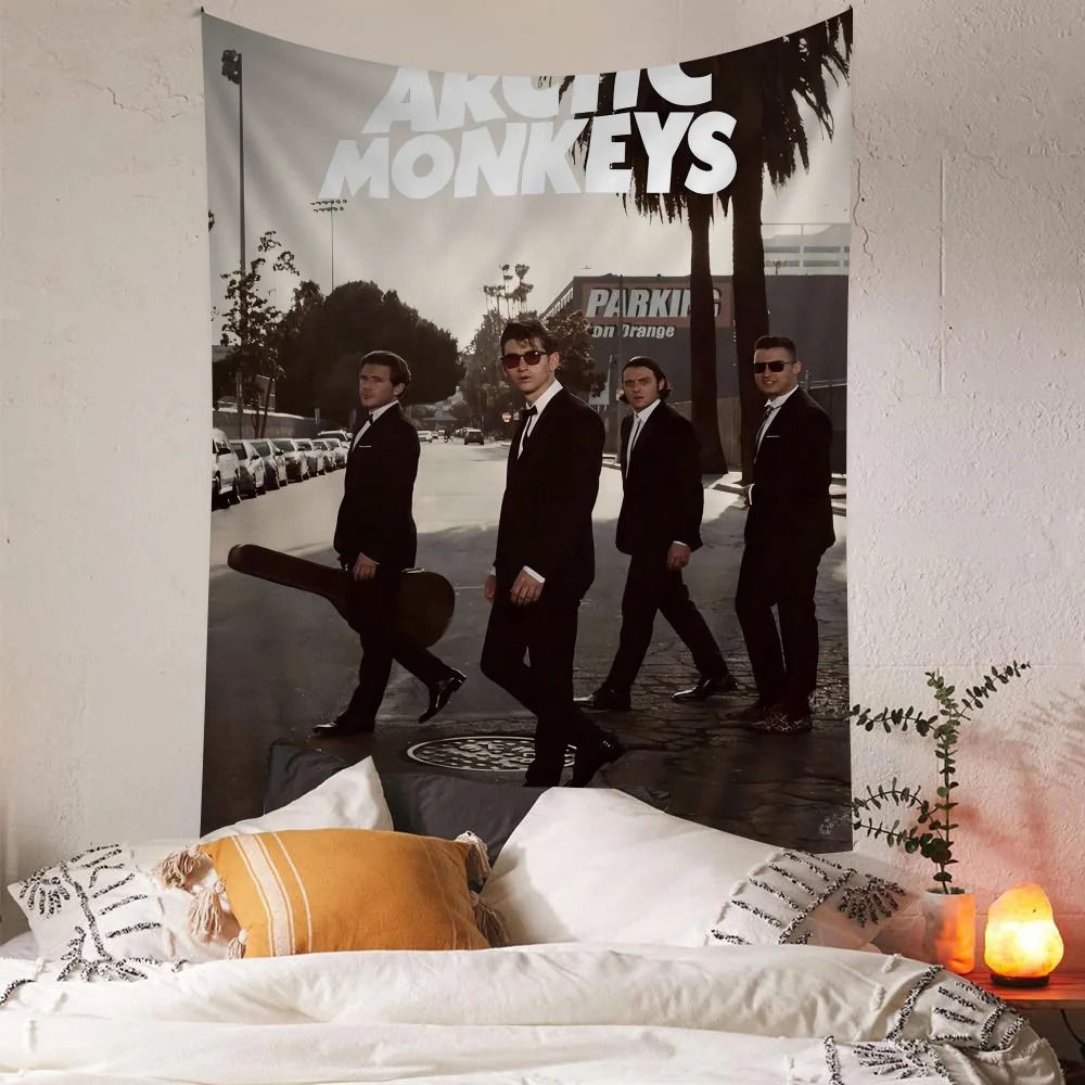 Rock Band Arctic Monkeys Printed Large Wall Tapestry Art Science Fiction Room Home Decor Decor Blanket