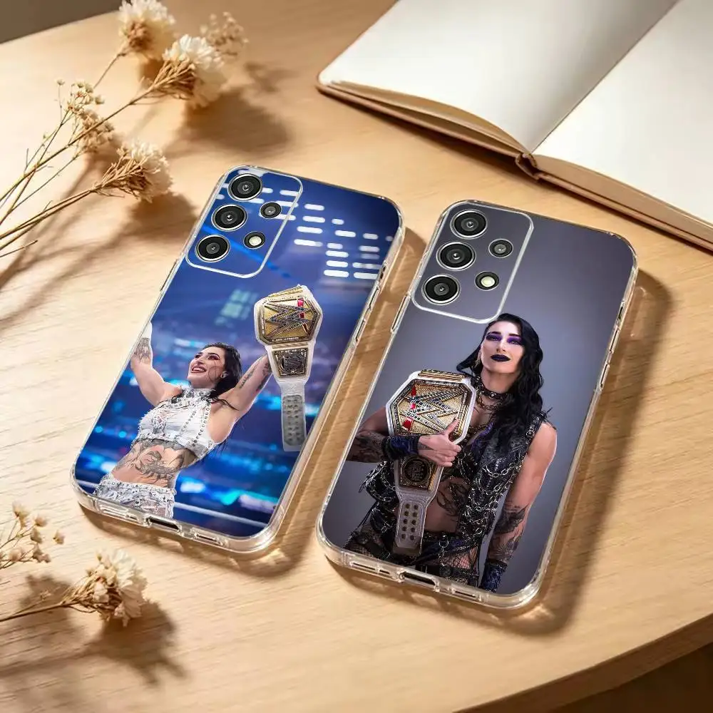 Funda Transparente Suave para Teléfono Rhea Ripley-Demi Bennett-Mami, Compatible con Samsung S25, S24, S21, S23, S22, S30, Plus, S20, Ultra