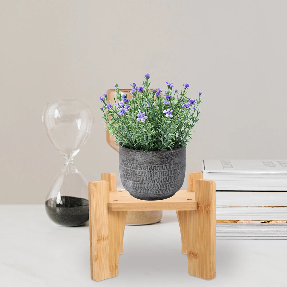 

Creative Wooden Wine Bottle Base Beverage Dispenser St Teapot Flower Pot Fish Tank Bottom Frame Wood Display St Vase Holder