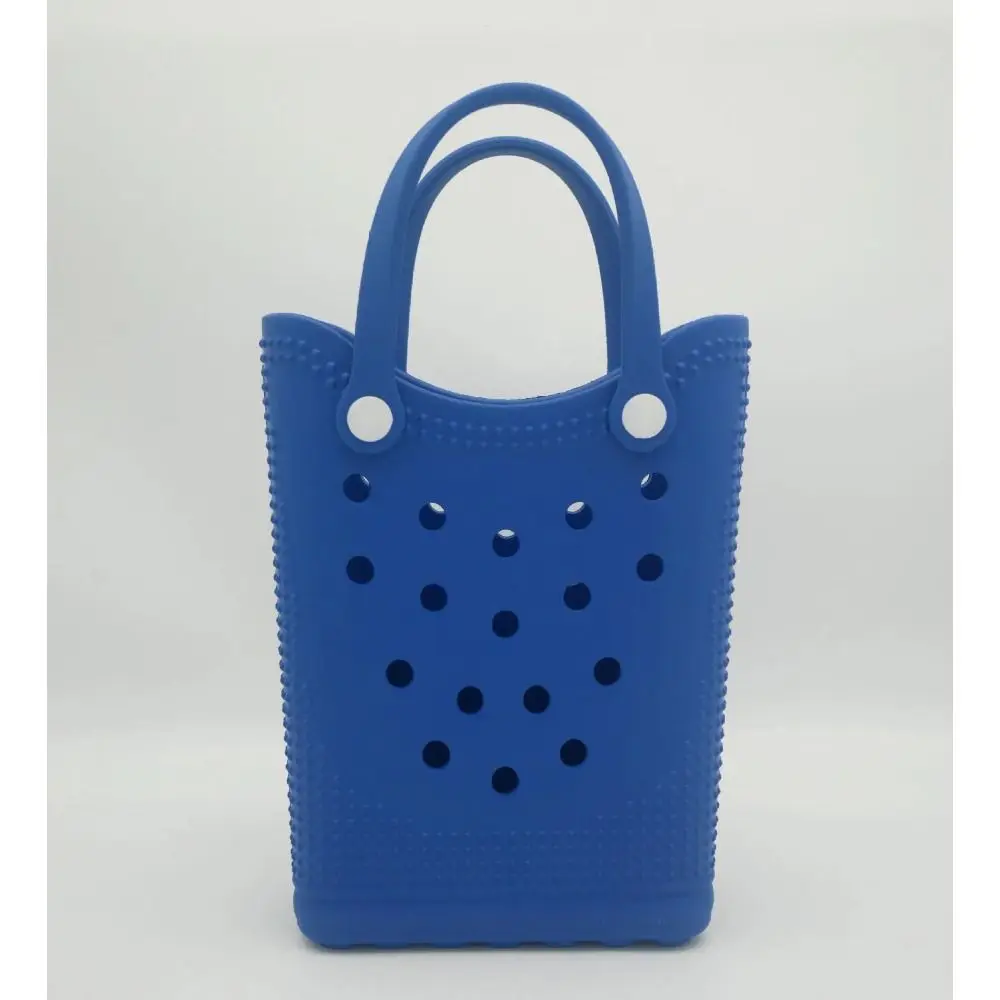 Fashion EVA Beach Bag DIY Holes Waterproof Tote Bag Mini Handbag Women