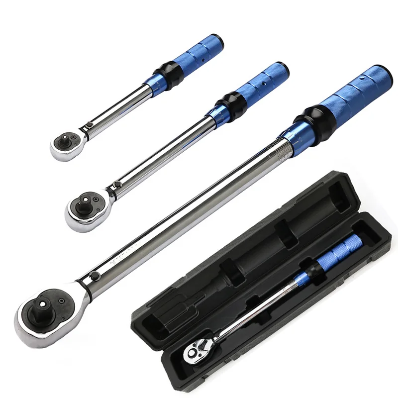 

5-210N.M Torque Key Wrench Set 1/4" 3/8" 1/2" Inch Preset Adjustable Socket Spanner For Auto Spark Plug Tire Repair Tools