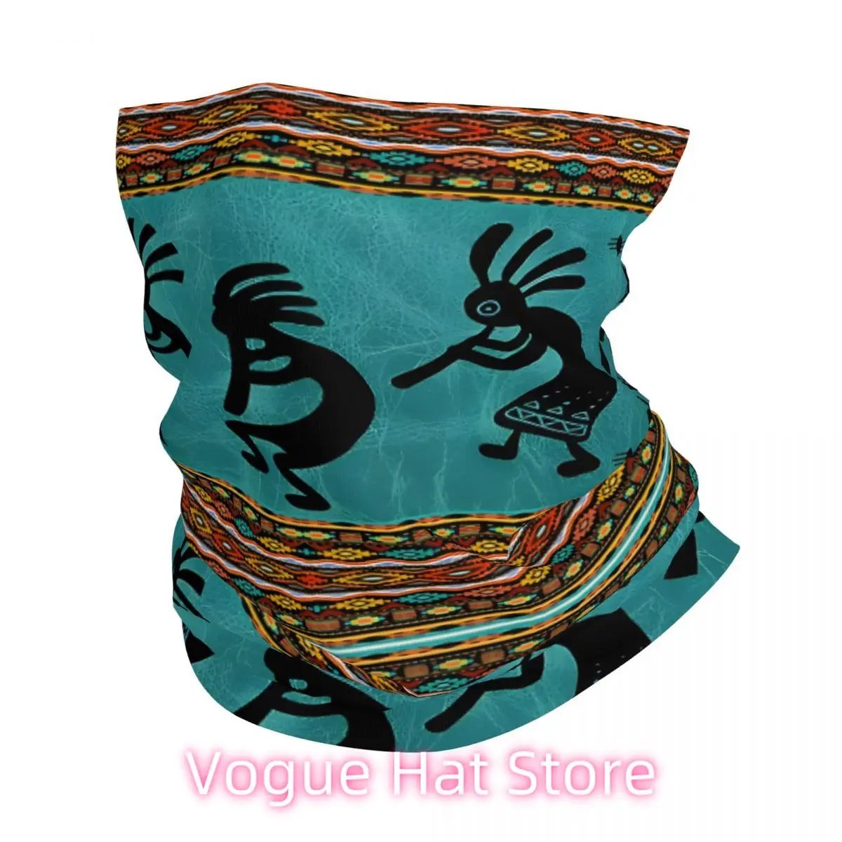 

Native American Kokopelli Bandana Neck Cover Printed Wrap Scarf Multi-use Cycling Riding for Men Unisex Thin