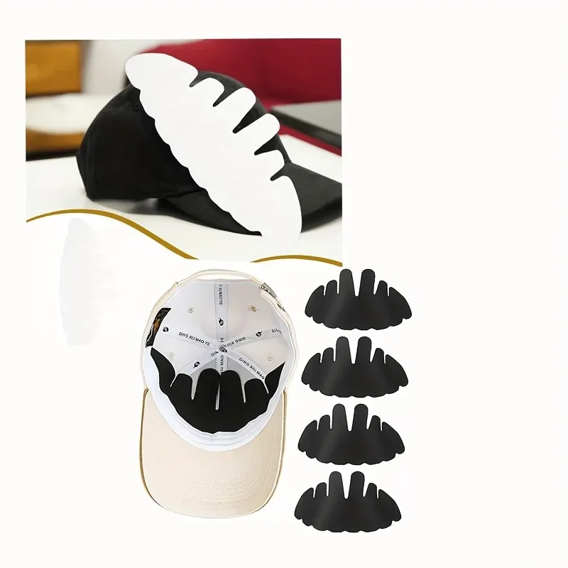 5 قطع من وسادات ماصة لبطانة العرق لقبعة البيسبول، عصابة رأس صلبة للاستخدام الخارجي، للقبعة الرياضية ذات الحافة العريضة - جميع المواسم، متماسكة