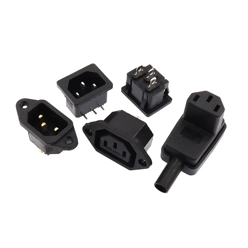 

2/3/4/6Pin Switch With Lamp Power Supply Cable Gauge Socket10A 250V Pure Copper AC04 IEC320 C14 Electrical AC Power Plug Socket