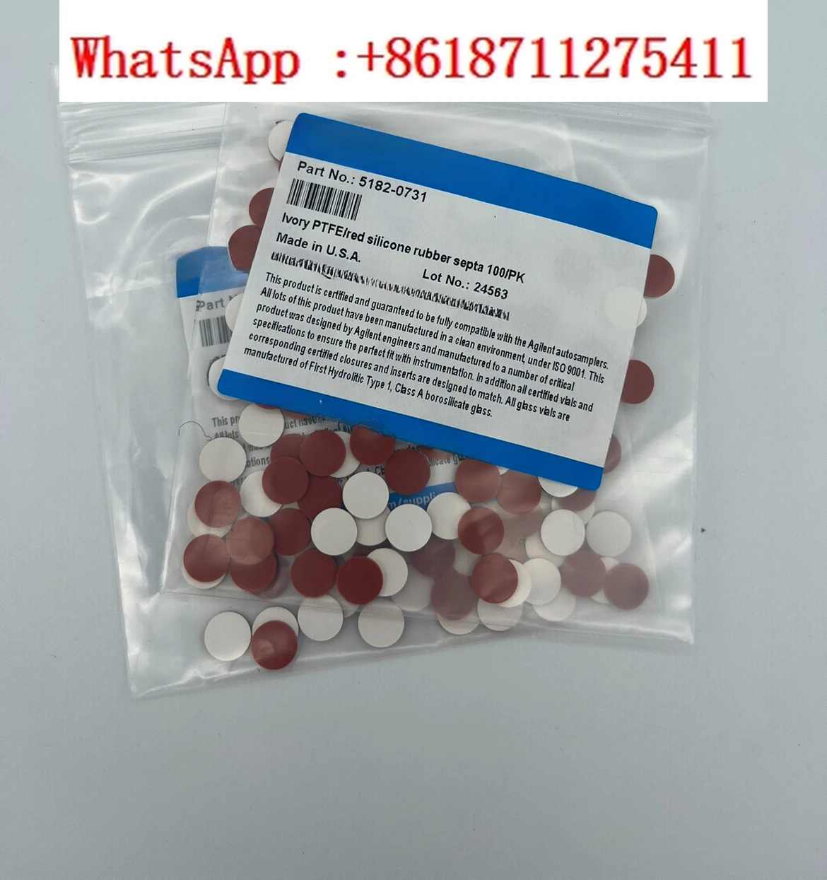 Vial cap pad 5182-0731 brand new original 100 tablets/pack