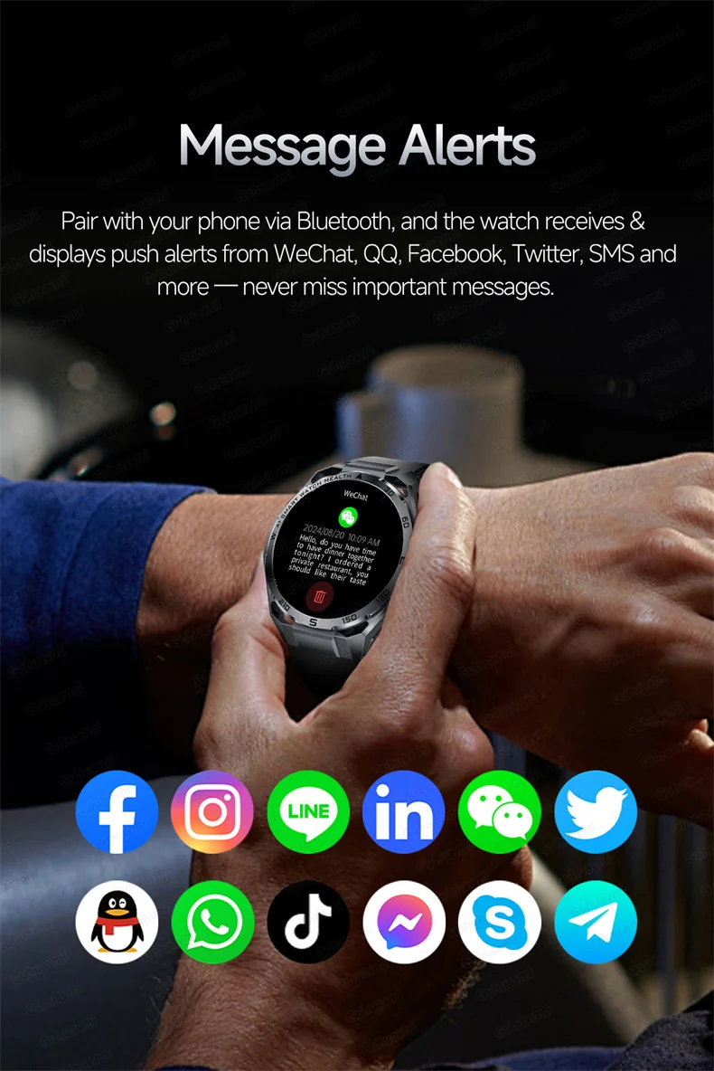 ECG Smartwatch für Herren, Bluetooth-Anruf, Fitness-Tracker, Blutdruckmessung, BO2, Schlafüberwachung, Gesundheits-Smartwatch, Sport, für Android und iOS – Detail 29