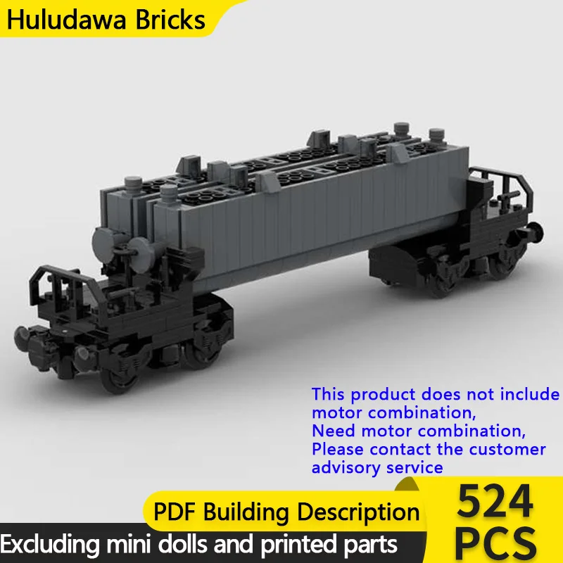 

City Car Model MOC Building Bricks Railway Railroad Load Pipe Wagon Modular Technology Gifts Holiday Assemble Children Toys Suit