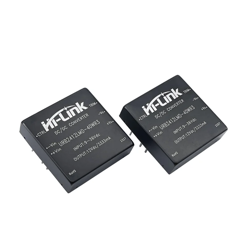 40W ultra wide voltage input 24-5V/12V 91% efficiency step-down intelligent electronic DC industrial power module URB2405LMD-40W