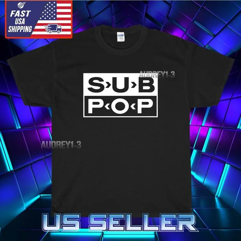 NEW SHIRT SUB POP RECORDS ARTISTS LOGO T-SHIRT FUNNY AMERICAN USA SIZE S-5XL