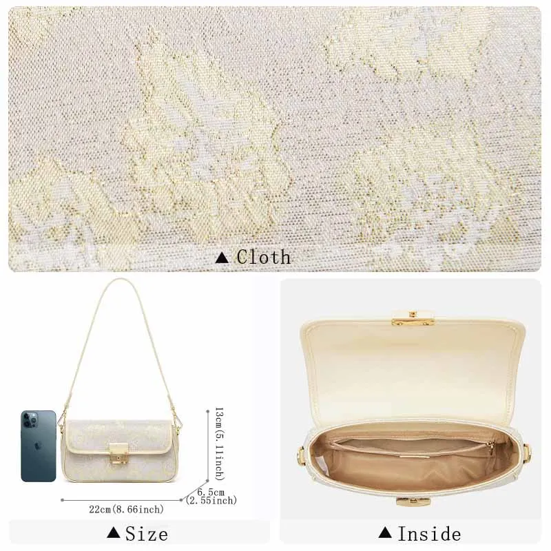 2023 luxury handbags women bags designer Embroidery Flowers Cross-body bag Vintage Floral Printing ladies\' bag classic bags