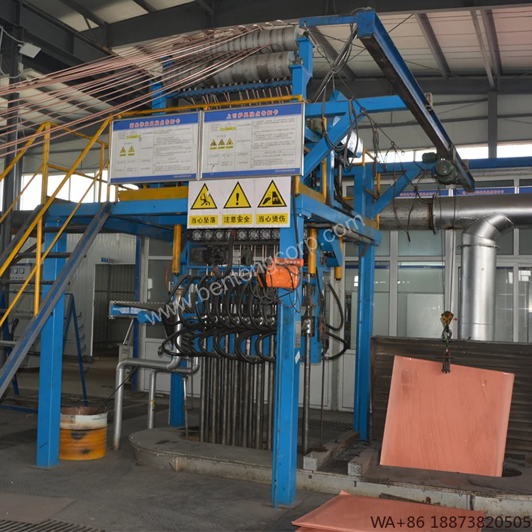 آلة الصب معدات تركيب النحاس 8-20 مم مستمرة