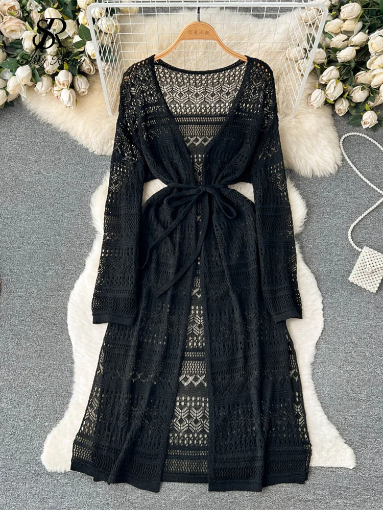 black lace puff sleeve dress Love Letters | Black Puff-Sleeve Maxi Dress main image 0