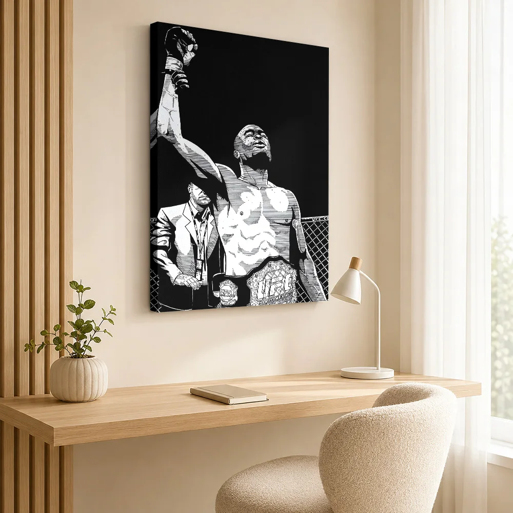 anderson spider silva Canvas Poster Customized Photo Modern Aesthetic Wall Paintings Decoration for Office Gift for Collectors